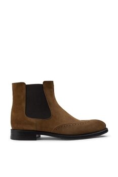 Deery Hakiki Süet Taba Rengi Chelsea Erkek Bot 41 Numara