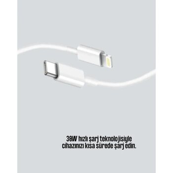 30w Type-c Lightning Hızlı Şarj Kablosu 1.2m Apple Iphone Uyumlu