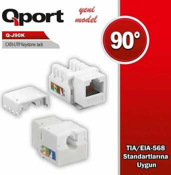 Qport Q-J90K Cat6 Keystone Jack