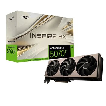 MSI GeForce RTX 5070 Ti 16G INSPIRE 3X OC 16GB GDDR7 256 Bit DLSS 4 Ekran Kartı
