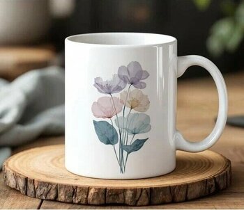 BB Design Beyaz Seramik 330 ml Kupa Bardak