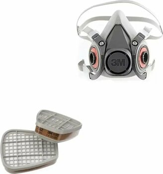 3m 6300 Yarım Yüz Gaz Maskesi+6055 A2 Organik Gaz / Buhar Filtresi