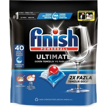 Finish Ultimate Hepsi 1 Arada 40 Yıkama Bulaşık Makinesi Deterjanı Tableti