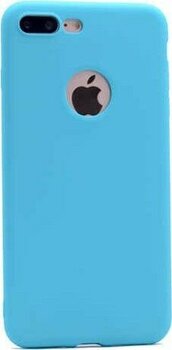Apple iPhone 7 Plus Kılıf Silikon Yumuşak Dokulu Premium- Turkuaz