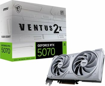 MSI GeForce RTX 5070 12G VENTUS 2X OC WHITE GDDR7 192Bit DLSS 4 Gaming (Oyuncu) Ekran Kartı
