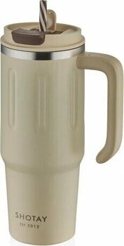 Shotay Travel Çelik Termos Mug 900Ml Krem