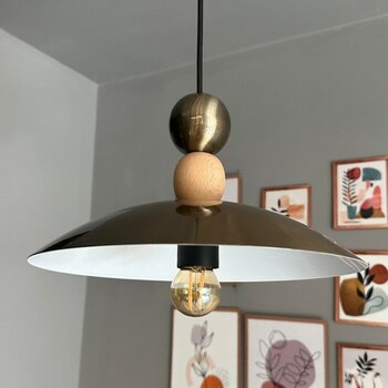 Bamyum Bright Eskitme Boncuk Avize Tekli Sarkıt Salon Kuaför Cafe Dekoratif Aydınlatma Pastane