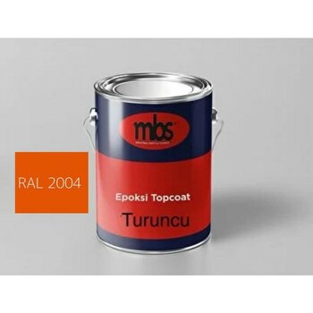 Epoksi Boya RAL2004 Turuncu 16kg+4kg Sertleştirici - 20lt