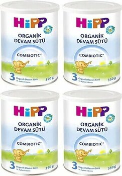 Hipp Organik Combiotic 3 Devam Sütü 350 gr 4 Adet