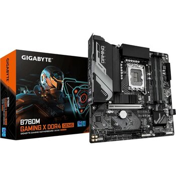 Gıgabyte Anakart B760M Gamıng x Ddr4 Gen5 - 14. Nesil Intel Core Işlemcileri, 8+1+1 Fazlı Vrm, 3200 Mhz Ddr4, 2xpcıe 4.0 M.2, 2.5 Gbe Lan, USB 3.2 ...