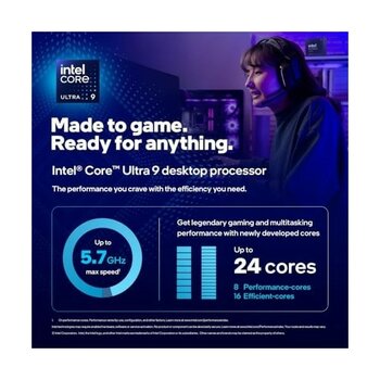 Intel Core Ultra 9 Masaüstü Işlemci 285K - 24 Çekirdek (8 P Çekirdeği + 16 E-Çekirdek) 5,7 Ghz'e Kadar
