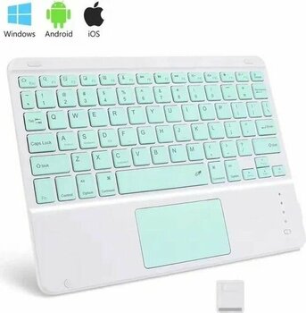 Alstrap Yeşil Bluetooth Touchpadli Kablosuz Klavye