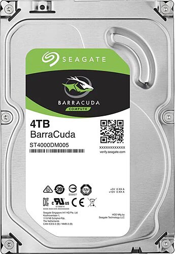 Seagate ST4000DM005 4 TB 5400 RPM 180 MB/s 5.1 ms Harddisk