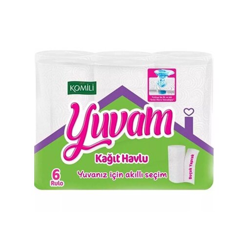Komili Yuvam Profesyonel Kağıt Havlu 6 Adet