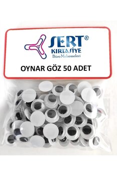 sert kırtasiye büro malzemeleri Oynar Göz 8 Mm 50'li Paket