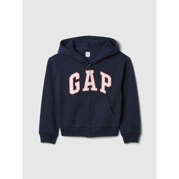 Gap Kız Çocuk Lacivert Gap Logo Fermuarlı Sweatshirt - XS