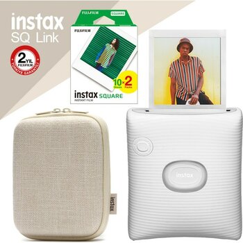 Instax Sq Link Beyaz Ex D Akıllı Telefon Yazıcısı ve Hediye Seti 4