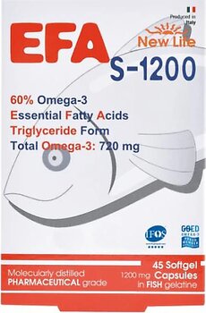 New Life EFA S-1200 Omega 3 Balık Yağı 45 Kapsül