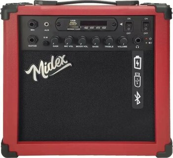 Midex MGA-25RD 25 Watt Elektro Gitar Amfisi