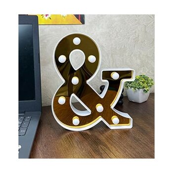 Expresstore 3D Işıklı LED Harf Dekoratif Aydınlatma Büyük Boy & - Option-1 - 001-Renkli