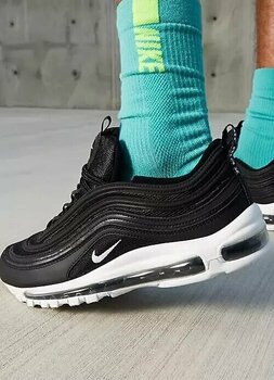 Nike Air Max 97 Unisex Sneaker Black Reflektörlü Unisex Günlük Spor Ayakkabı Siyah - 37,5