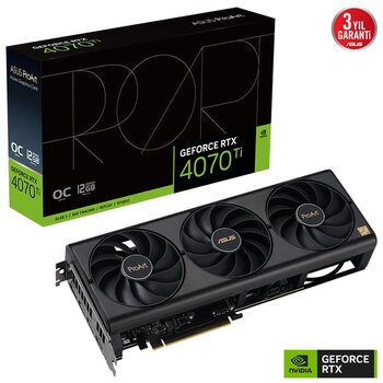 Asus Geforce Proart Rtx 4070 Tı 12Gb 192Bit Gddr6x 2760Mhz Oc 2Xhdmı 3Xdp (Proart-Rtx4070tı-12G) Dlss3 Ekran Kartı