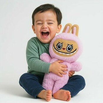 Hediyesahibi Labubu Peluş Bebek Dekoratif Oyuncak, Uyku Arkadaşı Labubu Oyuncak