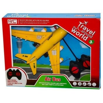 Zey Toys Zeytoys Kumandalı Uçak ZEY2024,EĞLENCELI Işıklı Oyuncak Uçak - Sarı