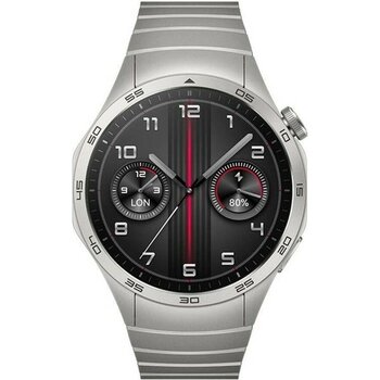 Huawei Gümüş Watch Gt4 46 mm Metal Resmi Distribütör Garantili 46 mm Gümüş Metalik 200-300 Mah 2 Yıl - Alaska Mavi - 35 - 48 mm