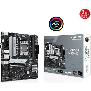 Alka Asus Prıme B650M-K Ddr5 6400MHZ 1xvga 1xhdmı 2xm.2 USB 3.2 Matx Am5 (Amd Am5 9000/8000/7000 Serileri Ile Uyumlu)