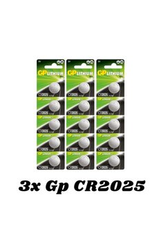 GP Batteries Gp Cr 2025 3v Düğme Pil 15'li