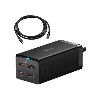 Baseus Gan5 Pro 67w Telefon Tablet Apple Uyumlu Macbook Pro Masa Üstü Hızlı Şarj + Hub Hdmı + Type-c + Usb-a Data