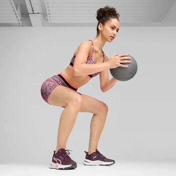 Puma Pwrframe Tr 3 Wns 37956010 Kadın Sneaker - Midnight Plum-Vapor Gray-Sunset Glow - 37