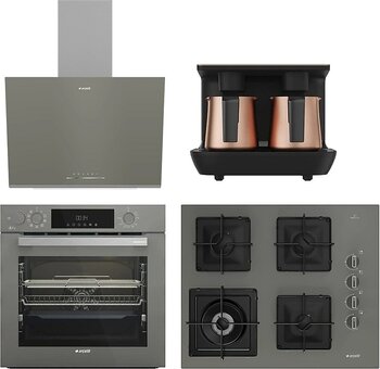 Arçelik Yeni 4'Lü Bakır Telveli Ankastre Set