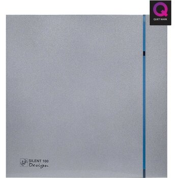 Soler&Palau Dekoratif Havalandırma Silent 100 Cz Silver Design Ultra Sessiz Banyo Wc Aspiratörü Soler Palau Estetik Dizayn Agmair Agm Havalandırma