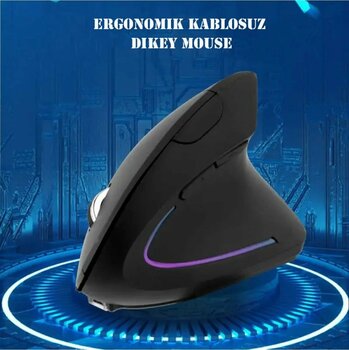 TechTic Oyuncu Mouse Bilek Destekli Ergonomik Kablosuz Dikey Mouse Vertical Gamer Mouse Fare