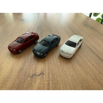 1/100 Ölçek 3'lü Maket Araba - Çok Renkli