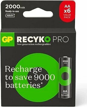 GP Recyko Pro 2000 mAh 6'lı Şarjlı AA Kalem Pil