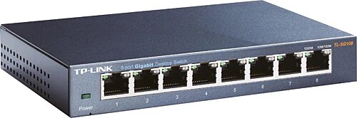TP-Link TL-SG108 8 Port 10/100/1000 Mbps Gigabit Switch