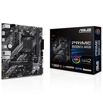Asus Prime B550m-K Argb 5100Mhz (Oc) Ddr4 Soket Am4 M.2 Hdmı Matx Anakart