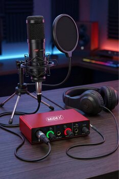 Lastvoice Bm800 Mikrofon Stüdyo Ekipmanları Youtuber Kayıt Seti Ses Kartı Kulaklık Style Paket-1