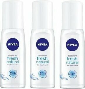 Nivea Fresh Natural Pump 3x75 ml Kadın Sprey Deodorant