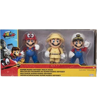 Nintendo Super Mario Lisanslı 10 CM 3'lü Paket Mario Odyssey Figür Set