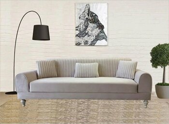 Tera Koltuk & Dizayn 3’lü Yataklı Kanepe 210 cm x 85 cm x 85 cm Ahşap Kadife