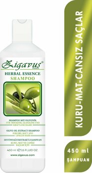 Zigavus Kuru Mat ve Cansız Saçlar İçin Zeytinyağı Ekstraklı Şampuanı 450 ml