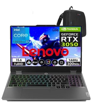 Lenovo Loq 15Irx9 İntel Core I7-13650Hx 96Gb Ddr5 Ram 4Tb Ssd Rtx3050 6Gb 144Hz Freedos 15.6" Fhd Taşınabilir Bilgisayar 883Dv00aftr16+Weblegelsinçanta