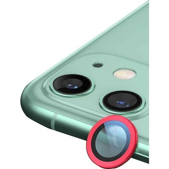 Evolvera Iphone 11 Raze Metal Kamera Lens - Kırmızı