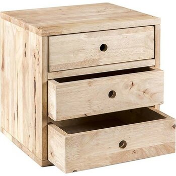 Vitale Gala Ahşap Dörtlü Çekmece Seti