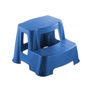 Çocuk Basamağı Çok Amaçlı 2 Katlı Basamak Evde, Işde, Depoda Ucz Antrasit - Siyah