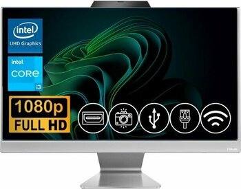 Asus I3-1315U 8gb Ddr5 1tb M.2 SSD A3402WVAK-I38256W0D Atl3  23.8" Beyaz Fdos All In One Bilgisayar
